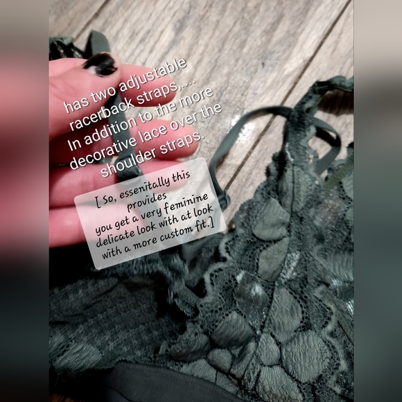 Aerie Bralette Jade lace w hidden adjustable straps! SMALL, never worn - Picture 4 of 10